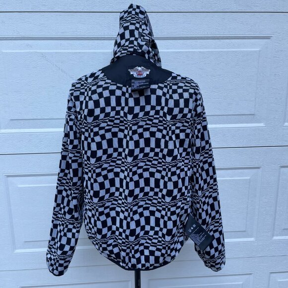 Harley-Davidson Vintage 2005 Women’s Windbreaker w/ Checkered Lining – Size M - Picture 15 of 16